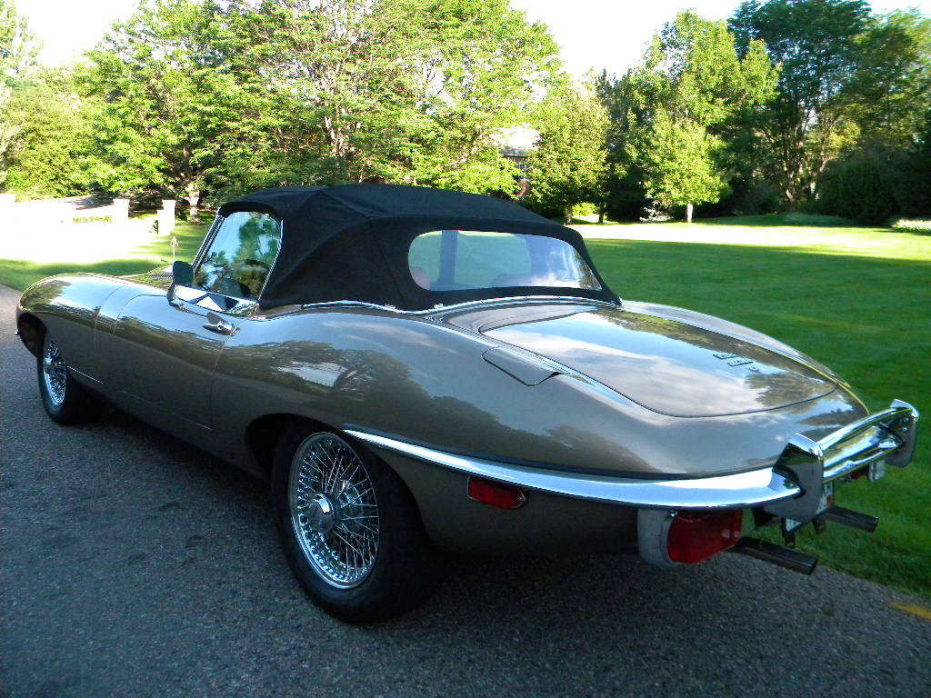 1970 Golden Sand Jaguar E-Type Convertible