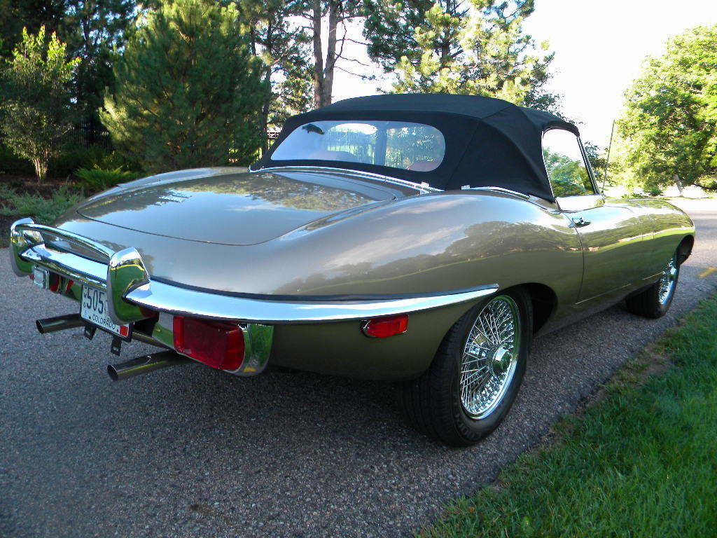 1970 Golden Sand Jaguar E-Type Convertible