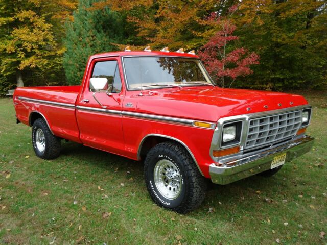 1979 Red Ford F-250 Standard Cab Pickup