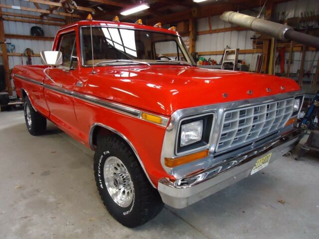 1979 Red Ford F-250 Standard Cab Pickup