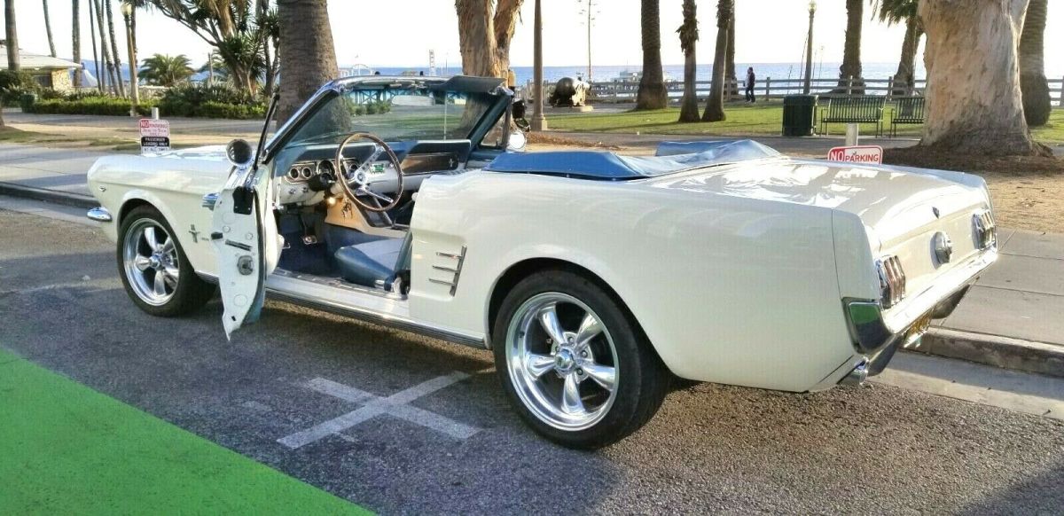 1966 Wimbledon White Ford Mustang Convertible