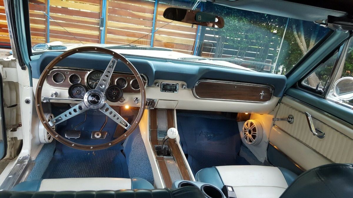 1966 Wimbledon White Ford Mustang Convertible