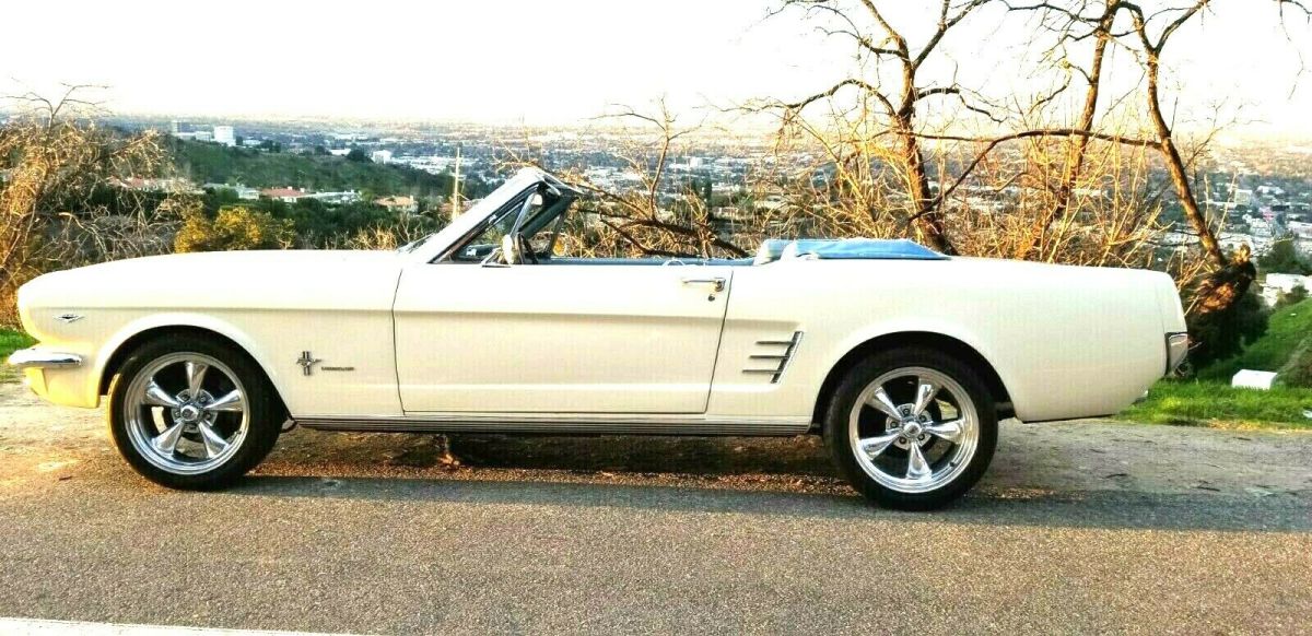 1966 Wimbledon White Ford Mustang Convertible