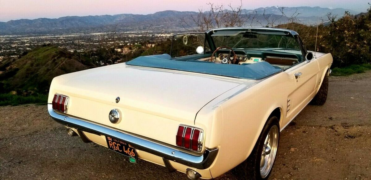 1966 Wimbledon White Ford Mustang Convertible
