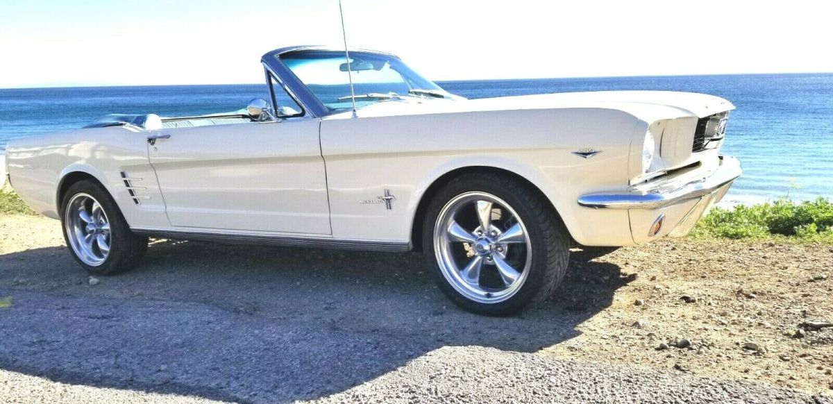 1966 Wimbledon White Ford Mustang Convertible