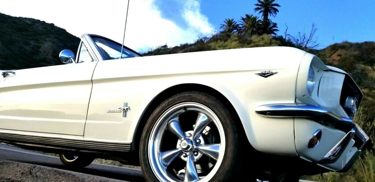 1966 Wimbledon White Ford Mustang Convertible