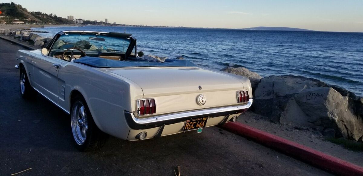 1966 Wimbledon White Ford Mustang Convertible