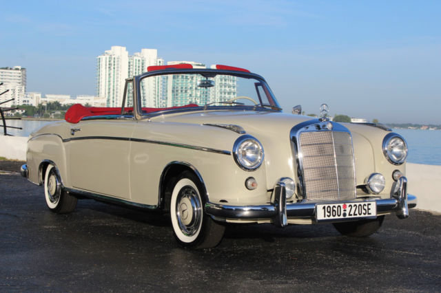 1960 DB158 (Gray/White)  Mercedes-Benz 200-Series Convertible