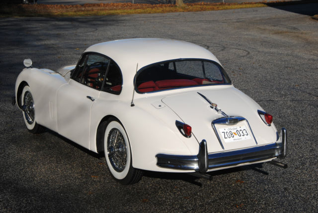 1958 White Jaguar XK Coupe