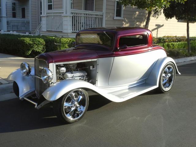 1932 Burgundy/Silver Ford Other Coupe