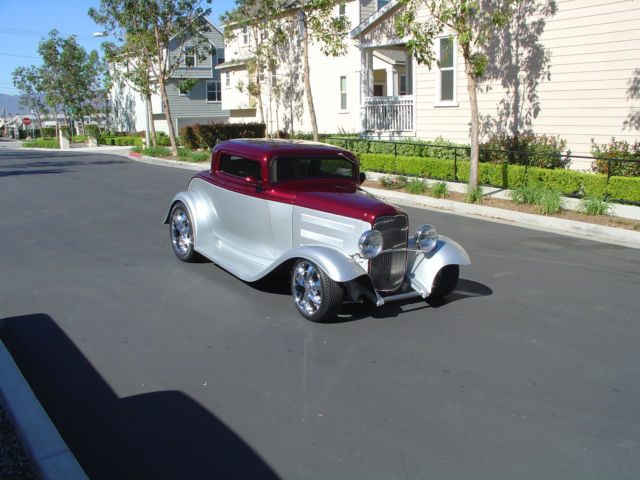 1932 Burgundy/Silver Ford Other Coupe
