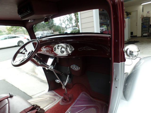 1932 Burgundy/Silver Ford Other Coupe