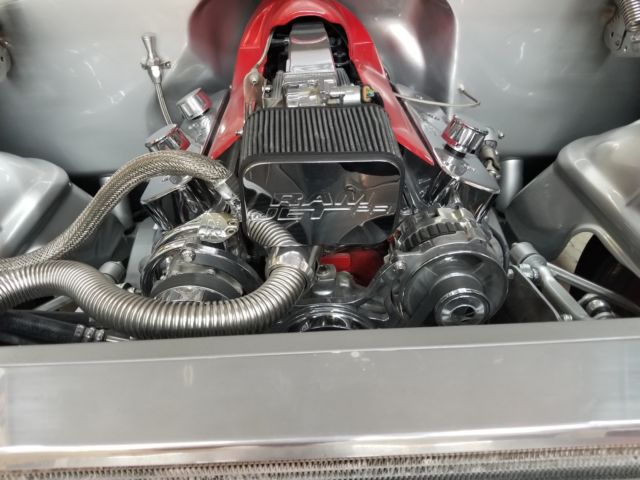 1955 Silver Chevrolet Bel Air Coupe