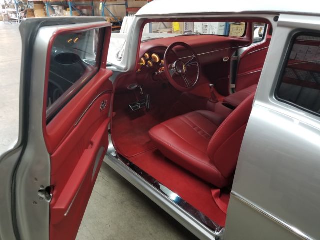 1955 Silver Chevrolet Bel Air Coupe