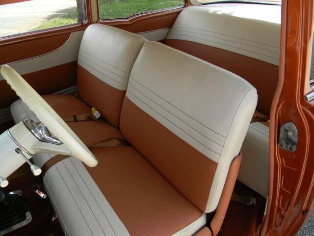 1957 Atomic Orange Chevrolet Bel Air/150/210 2 door post