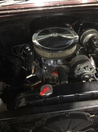 1955 Black Cherry Chevrolet Bel Air/150/210 Coupe