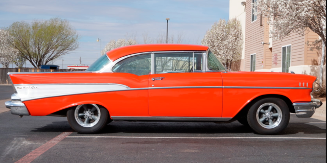 1957 Red Chevrolet Bel Air/150/210 Coupe