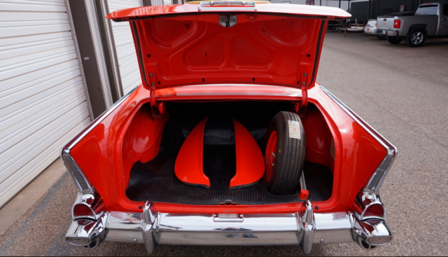 1957 Red Chevrolet Bel Air/150/210 Coupe