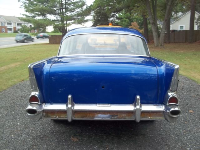 1957 Blue Chevrolet Bel Air/150/210 2 Door