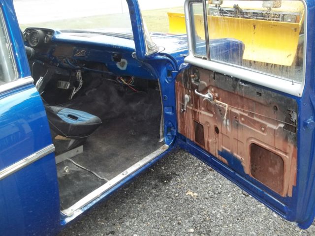 1957 Blue Chevrolet Bel Air/150/210 2 Door