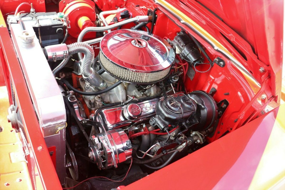 1957 Red Chevrolet Bel Air/150/210 Hardtop