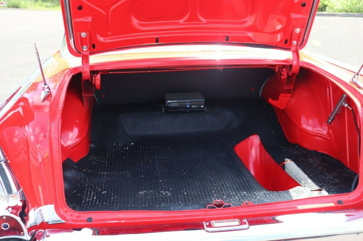 1957 Red Chevrolet Bel Air/150/210 Hardtop