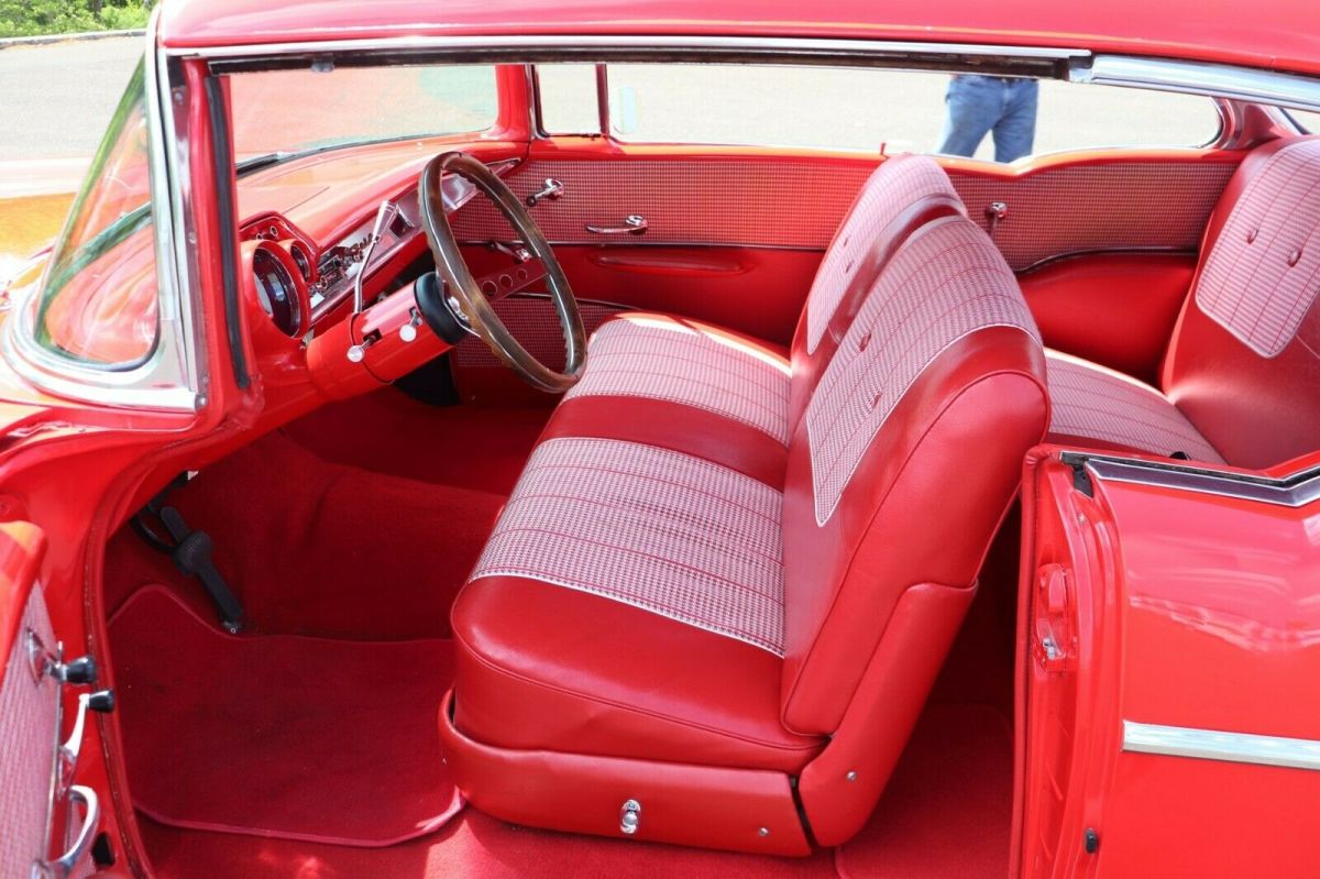 1957 Red Chevrolet Bel Air/150/210 Hardtop