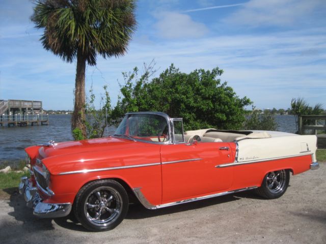 1955 Gypsy Red/Shoreline Beige Chevrolet Bel Air/150/210 Convertible