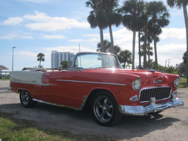 1955 Gypsy Red/Shoreline Beige Chevrolet Bel Air/150/210 Convertible