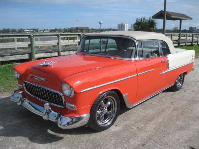 1955 Gypsy Red/Shoreline Beige Chevrolet Bel Air/150/210 Convertible
