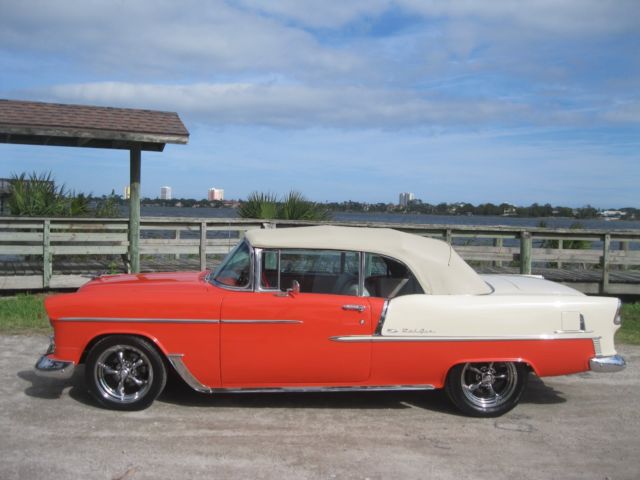 1955 Gypsy Red/Shoreline Beige Chevrolet Bel Air/150/210 Convertible