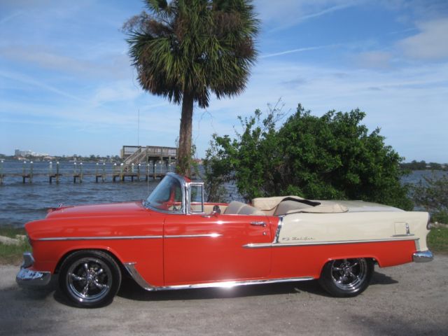 1955 Gypsy Red/Shoreline Beige Chevrolet Bel Air/150/210 Convertible