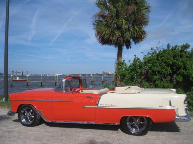 1955 Gypsy Red/Shoreline Beige Chevrolet Bel Air/150/210 Convertible