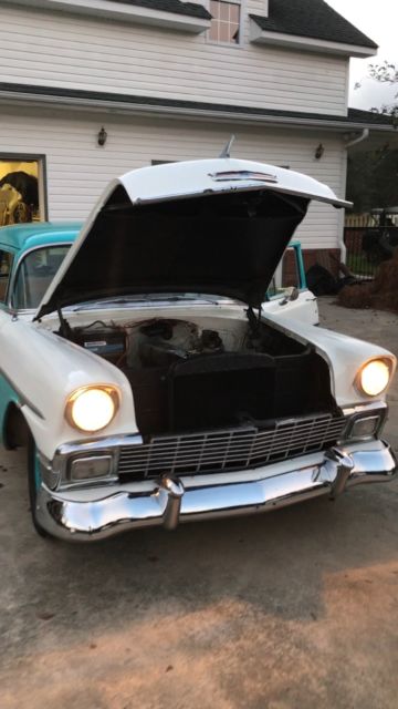 1956 Green Chevrolet Bel Air/150/210 Sedan