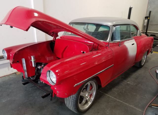 1954 RED AND SILVER Chevrolet Bel Air/150/210 Coupe