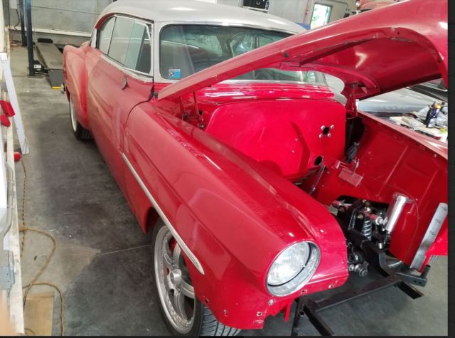 1954 RED AND SILVER Chevrolet Bel Air/150/210 Coupe