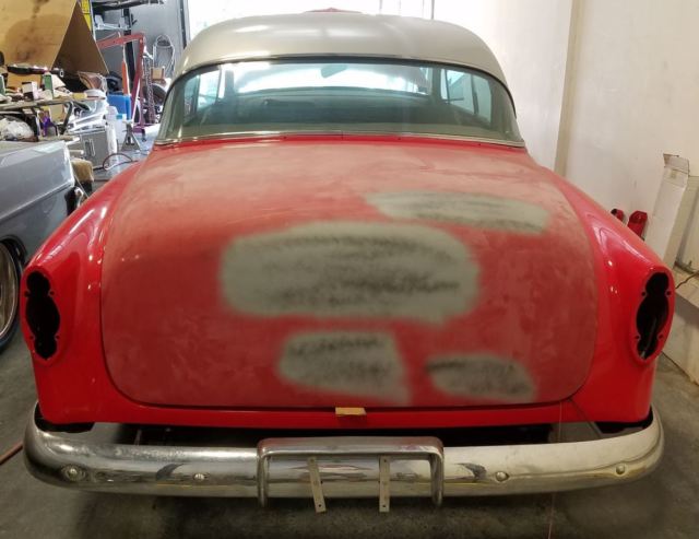 1954 RED AND SILVER Chevrolet Bel Air/150/210 Coupe