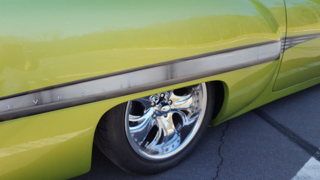 1953 Green Chevrolet Bel Air/150/210 Chopped top and suicide doors