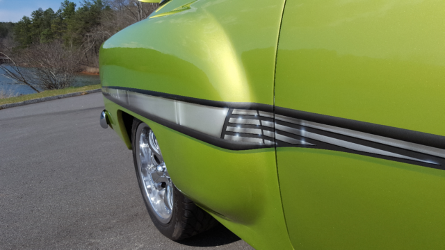 1953 Green Chevrolet Bel Air/150/210 Chopped top and suicide doors