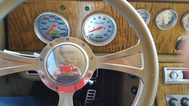 1953 Green Chevrolet Bel Air/150/210 Chopped top and suicide doors