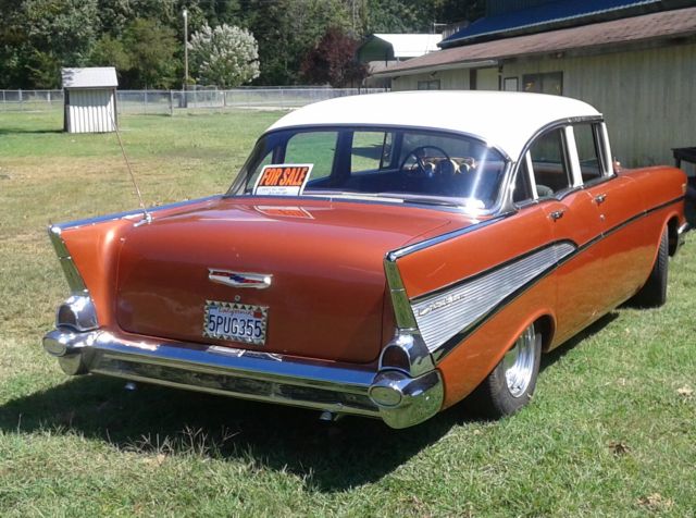 1957 copper Chevrolet Bel Air/150/210 4 door