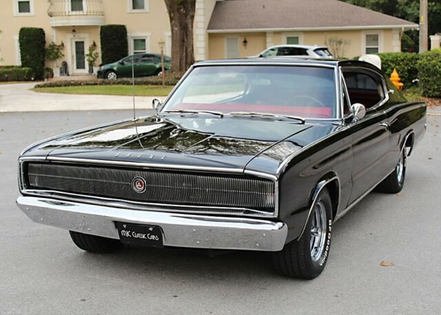 1966 Black Dodge Charger Coupe