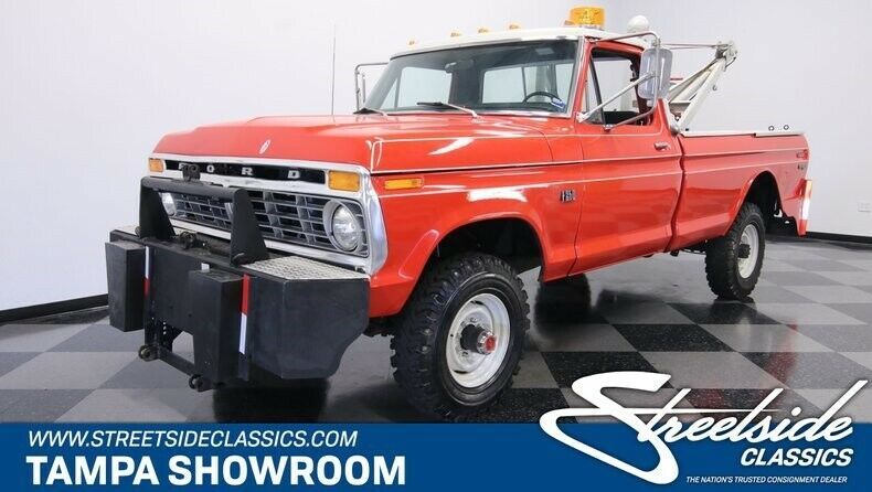 1975 Red Ford F-250 Pickup Truck