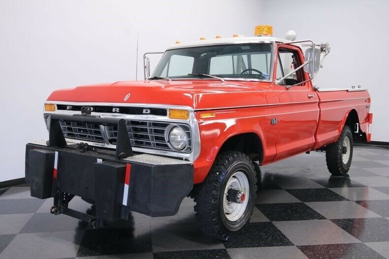 1975 Red Ford F-250 Pickup Truck