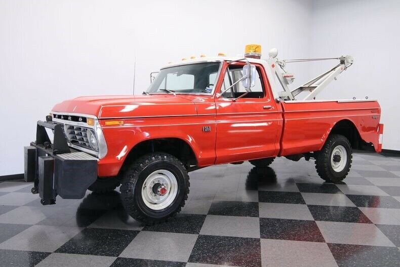 1975 Red Ford F-250 Pickup Truck