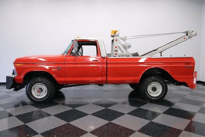 1975 Red Ford F-250 Pickup Truck