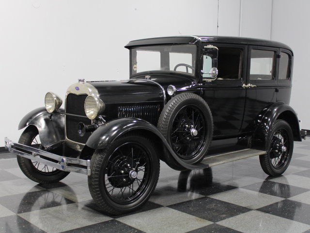 1929 Black Ford Model A Sedan