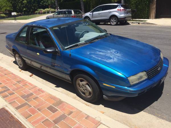 1992 Blue Chevrolet Beretta Coupe