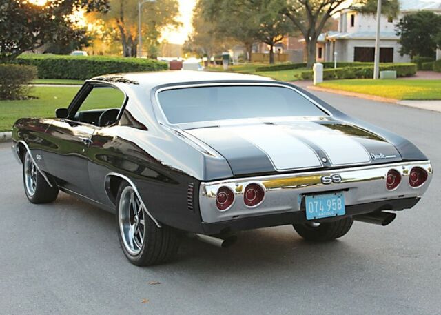 1972 Black Chevrolet Chevelle Coupe