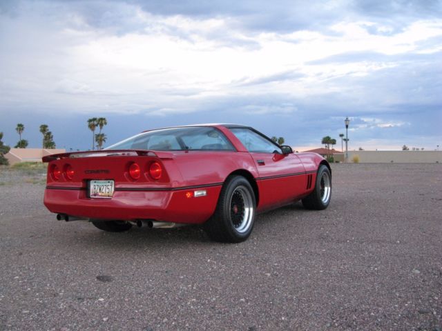 1985 Bright Red Chevrolet Corvette